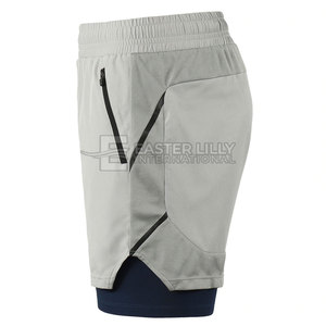 Pantalones Cortos Deportivos para Hombre, Uso en Exteriores, Precio al por Mayor, Logotipo Personalizado, Talla Grande, Ligeros, Hechos en Pakistán - Product Image 3
