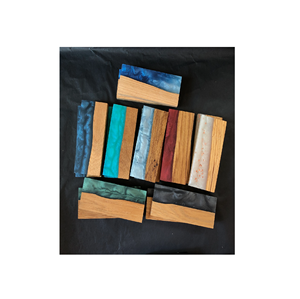 Juego de cuchillos de madera y resina Juego de cuchillos de chef con mango de madera de resina Juego de cuchillos profesionales para uso en restaurante - Product Image 2