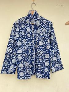 Costume de nuit indien exclusif à imprimé floral fait à la main 100% coton élégant décontracté été automne pour printemps matin luxe ODM approvisionnement - Product Image 2