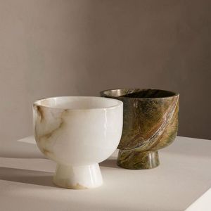 Bol de service en marbre pur de conception faite à la main avec la meilleure qualité utilisé pour l'accessoire moderne de maison et d'hôtel - Product Image 5