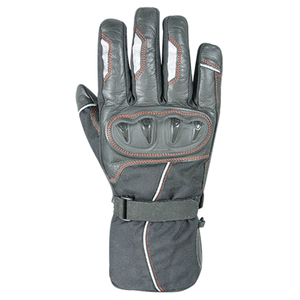 Gants de course moto en cuir pleine main, coupe-vent, antidérapants, avec sangle de poignet réglable, unisexe, équipement de cyclisme - Product Image 1