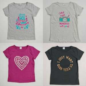 Camiseta de manga corta informal de verano para niñas, camisetas bonitas de manga corta de verano para niños, camisetas para bebés - Product Image 6