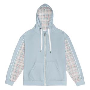 Sweats à capuche de haute qualité avec broderie de logo personnalisé fabricants pull zippé à capuche délavé à l'acide - Product Image 1