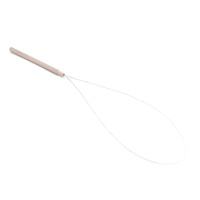Kit de pinces ouvre-anneaux micro-nano en acier inoxydable noir, durable et réutilisable, avec crochet extracteur pour extensions capillaires