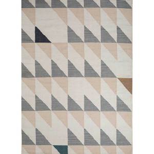 Tapis en laine tissée plate Indusbar Ivory, coton biologique, jacquard géométrique, rectangulaire, en jute, ADWL-13088 pour usage domestique - Product Image 1