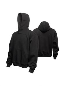 เสื้อฮู้ดดี้ผู้ชายแบบครอป หนา 310GSM สำหรับฤดูหนาว ผ้าฟลีซ ทรงโอเวอร์ไซส์ สไตล์สตรีทแวร์ ผ้าฝ้ายหนานุ่ม แฟชั่นฮู้ดดี้ ขายส่ง - Product Image 5