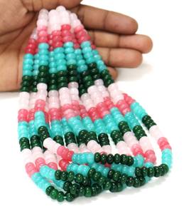 Cuentas de cuarzo multicolor de 8mm naturales para pulsera, fabricación de joyas, piedras preciosas sueltas, cuentas de piedra de cristal, venta directa de fábrica a granel - Product Image 5