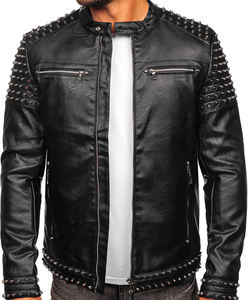 Ventes en gros de vestes en cuir pour hommes de haute qualité, nouvelles vestes en cuir pour hommes, vestes de motard décontractées vintage pour hommes, mode moto - Product Image 1
