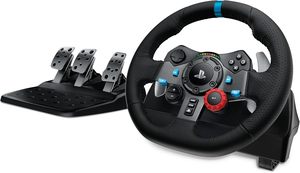 Volant de course Logitech G29 de bonne qualité et pédales au sol, retour de force réel, palettes de changement de vitesse en acier inoxydable - Product Image 2
