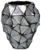 Meilleure collection de vases en nacre de capiz, vase en verre pour la décoration de la maison, naturel, sûr, en osier, meubles de salon