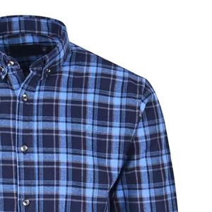 Camisas de vestir para hombre, camisa de manga larga sin arrugas elástica, sólida, informal, con botones, transpirable, para primavera y primavera de 2017 - Product Image 5