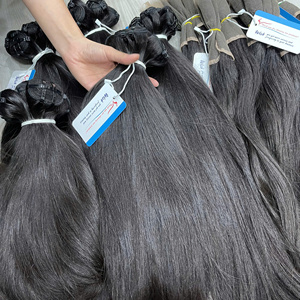 ผมตรงธรรมชาติแบบเวฟท์ มีสินค้าพร้อมส่ง ผู้จำหน่ายผมแท้ ผมแท้แบบมัด ดับเบิ้ลดรอน วีฟท์ สีธรรมชาติ - Product Image 4
