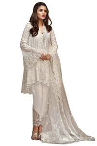 2025 nouvelle Collection broderie travail fête lourde robe trois pièces Style pakistanais et indien Salwar Kameez en soie - Product Image 3