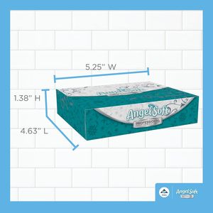 Pañuelos Faciales Angel Soft Serie Profesional de 2 Capas, 5.6" x 7.2", 50 Hojas/Caja, 60 Cajas/Caja Grande (48550) - Product Image 5