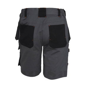 Short en jean bleu à la mode pour hommes en version coréenne Slim Fit avec style décontracté avec poches déchirées Design léger d'été - Product Image 2