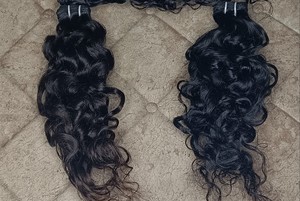 Extensions bouclées de cheveux humains indiens Remy, qualité supérieure, éthique, 24 pouces - Product Image 2