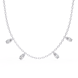 18K Gold Lab Grown Diamond <b>Necklace</b> for Women Beautiful Accessory - Product Image 1