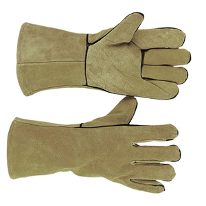 Guantes de Trabajo de Cuero Vacuno de Primera Calidad, Grado A, para Soldadores, Resistentes al Calor, Ignífugos, Multiusos - Product Image 3