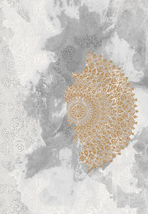 Tapis tissé artisanal Heritagea, en PP thermosoudé, PES 604K points, 2250 g/m², poils de 11 mm, tons neutres, coloré, turc, lavable - Product Image 2