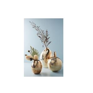 Florero de aluminio pulido Vintage hecho a mano, macetas decorativas de Metal hechas a mano para decoración de fiestas, bodas y eventos - Product Image 1