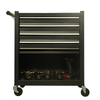 Chariot à outils roulant durable à 5 tiroirs Solution de stockage d'atelier en métal personnalisable pour garages et mécaniciens OEM et ODM pris en charge