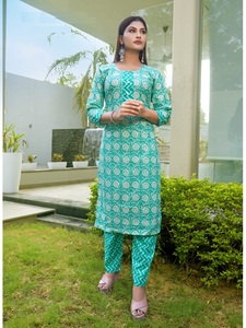Latest Summer Special Fancy Cotton Print With Fancy Type <b>Kurtis</b> Pant with Cotton Print Wholesale in India - Product Image 3