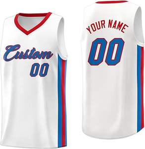 Maillots de basket-ball haut de gamme pour hommes, uniformes d'équipe avec logo personnalisé, tissu à mailles réversible imprimé par sublimation, fournisseur en gros en vrac OEM - Product Image 1