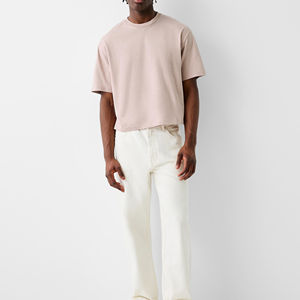 T-shirt de haute qualité 2025, surdimensionné, pour homme, coloré, 100% coton, coupe ample, t-shirt DTG, t-shirt ample à épaules tombantes pour femme, OEM - Product Image 4