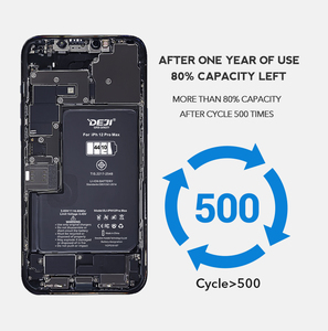 Avec autocollant de batterie batterie de remplacement de capacité Standard pour <span class=keywords><strong>iphone</strong></span> <span class=keywords><strong>12</strong></span> pro max batterie Rechargeable - Product Image 2
