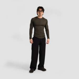 Vêtements de gymnastique GAI ARR COMPRESSION Slim Fit couleur olive - Product Image 4