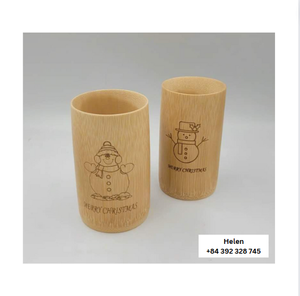 Tasse en bambou avec logo personnalisé style personnalisé avec un matériau en bambou de haute qualité et sans danger pour les utilisations en vente en gros en usine - Product Image 1