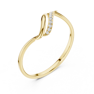 18K Floral design <b>adjustable</b> <b>ring</b> for women - Product Image 6