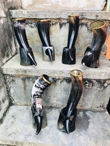 Corne à boire en corne de buffle, imperméable, faite à la main, décoration moderne pour la maison - Product Image 2