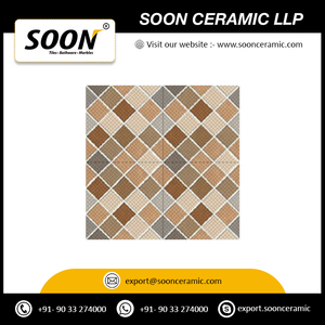Baldosa de Porcelana Vitrificada para Estacionamiento Exterior, Diseño Rústico, Antideslizante, Antibacteriana, Resistente a los Ácidos, 30 x 30 cm, para un Estacionamiento Seguro y Duradero - Product Image 2