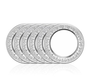 Placa de cargador redonda de Metal de acero inoxidable de lujo con logotipo personalizado, vajilla sostenible, vajilla, vajilla segura para alimentos, plato de plata - Product Image 6