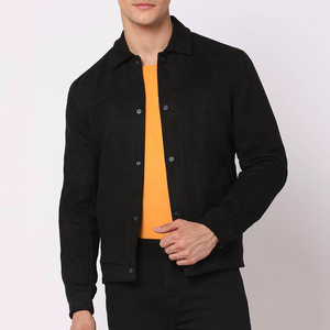 Unisex <b>Denim</b> <b>Jacket</b> Customized Color Stand Collar Windproof Hooded 100% Cotton Full Sleeve OEM Service Reasonable Price - Product Image 1