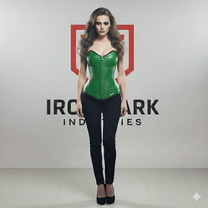 Corset de compression haute en cuir respirant pour femmes, service OEM, logo personnalisé, shapewear robuste avec design sans couture - Product Image 1