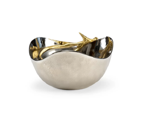 Set of 2 Luxury Bowl With Handle Aluminium Metal Bowl <b>Stag</b> <b>Head</b> New Design Decorated Tableware Wholesale Manufacturer Supplier - Product Image 5