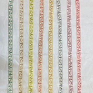 Cordones Bordados florales de 1 pulgada vintage hechos a medida con decoración de cuentas para diseñadores de vestidos y Diseñadores de ropa - Product Image 5