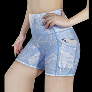 Pantalones cortos de Yoga para mujer, pantalones cortos de ciclismo, cintura alta, entrenamiento, correr, gimnasio, entrenamiento, transpirables, cómodos, pantalones cortos para mujer, tarifa al por mayor - Product Image 5