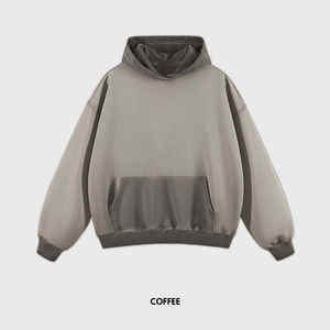 Haute qualité poids lourd 100% coton hommes sweats à capuche soleil fané pull Streetwear survêtements Denimes polaire à capuche - Product Image 1