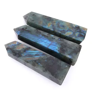 Torre de Cuarzo de Piedra Semipreciosa para Decoración del Hogar, Feng Shui, Venta al por Mayor, Torre de Labradorita Personalizada para Sanación con Chakras y Reiki, Torre de Puntas de Labradorita del Amor - Product Image 2