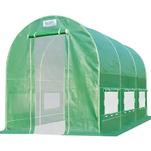 Meilleur fournisseur de serre pour le stockage des plantes en hangar PE couverture de niveau de jardin chaud avec cadre