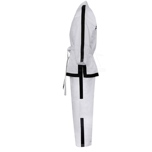 OEM Venta caliente de algodón de manga larga Taekwondo Uniforme de artes marciales al por mayor de peso pesado de algodón Taekwondo Uniforme Conjunto para Unisex - Product Image 2