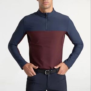 High Quality <b>Men</b> Full Sleeve Equestrian <b>Base</b> <b>Layer</b> Top Lightweight Fabric Breathable Horse Riding Shirt Wholesale - Product Image 1