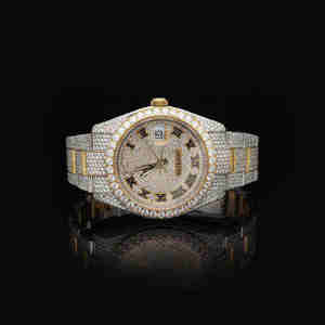 Reloj de Lujo Unisex de Acero Inoxidable Dorado con Esfera Analógica Inteligente, Alta Calidad, Resistente al Agua 20 BAR, Estilo Hip Hop, ODM - Product Image 1