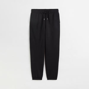 Pantalon en molleton décontracté pour femme, taille XL, respirant, coupe régulière, taille haute, streetwear, polyester/coton lavé, écologique - Product Image 1