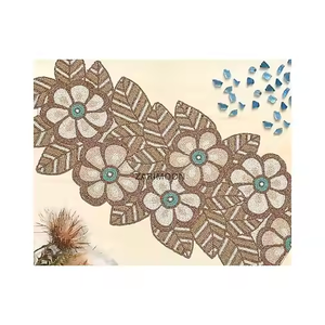 แผ่นรองแก้วลูกปัดสำหรับโต๊ะรับประทานอาหาร25x12นักวิ่งตกแต่งสำหรับงานแต่งงานแบบปัก - Product Image 1