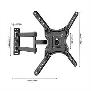 Soporte de Pared para TV de Alta Resistencia, Fácil Instalación, Movimiento Completo, Inclinación y Giro Ajustables, Brazo Articulado de Hierro para Pantallas de 26-60 Pulgadas, Tipo Soporte - Product Image 3