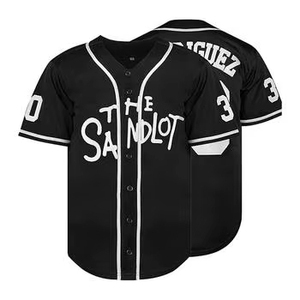 เสื้อเบสบอลพิมพ์ลายโลโก้คุณภาพสูง คอวี แขนสั้น ติดกระดุม สำหรับผู้ชาย ผู้หญิง และเด็กผู้ชาย - Product Image 5